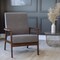 Flash Furniture Gray Faux Linen Arm Chair with Wood Frame IS-IT673317-GY-GG - alternate 3